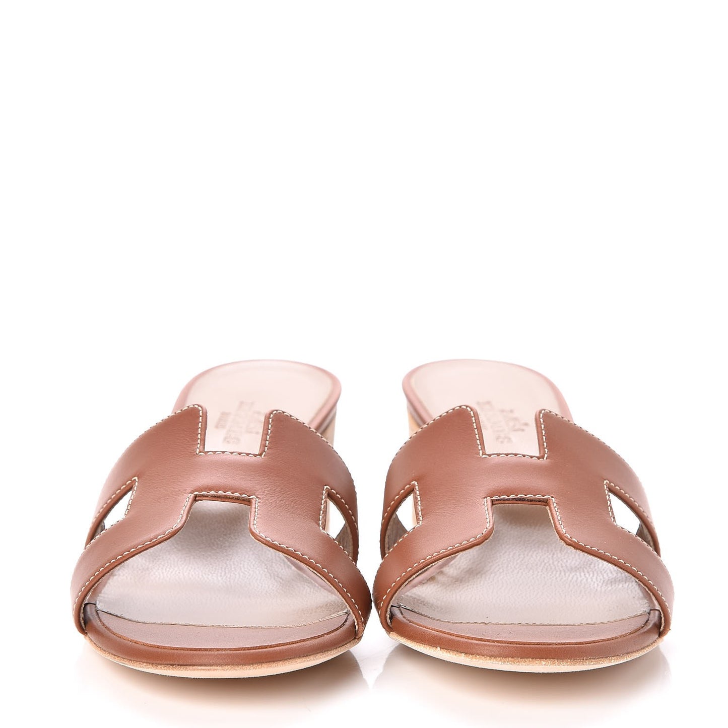 Calfskin Oasis Sandals 36 Gold
