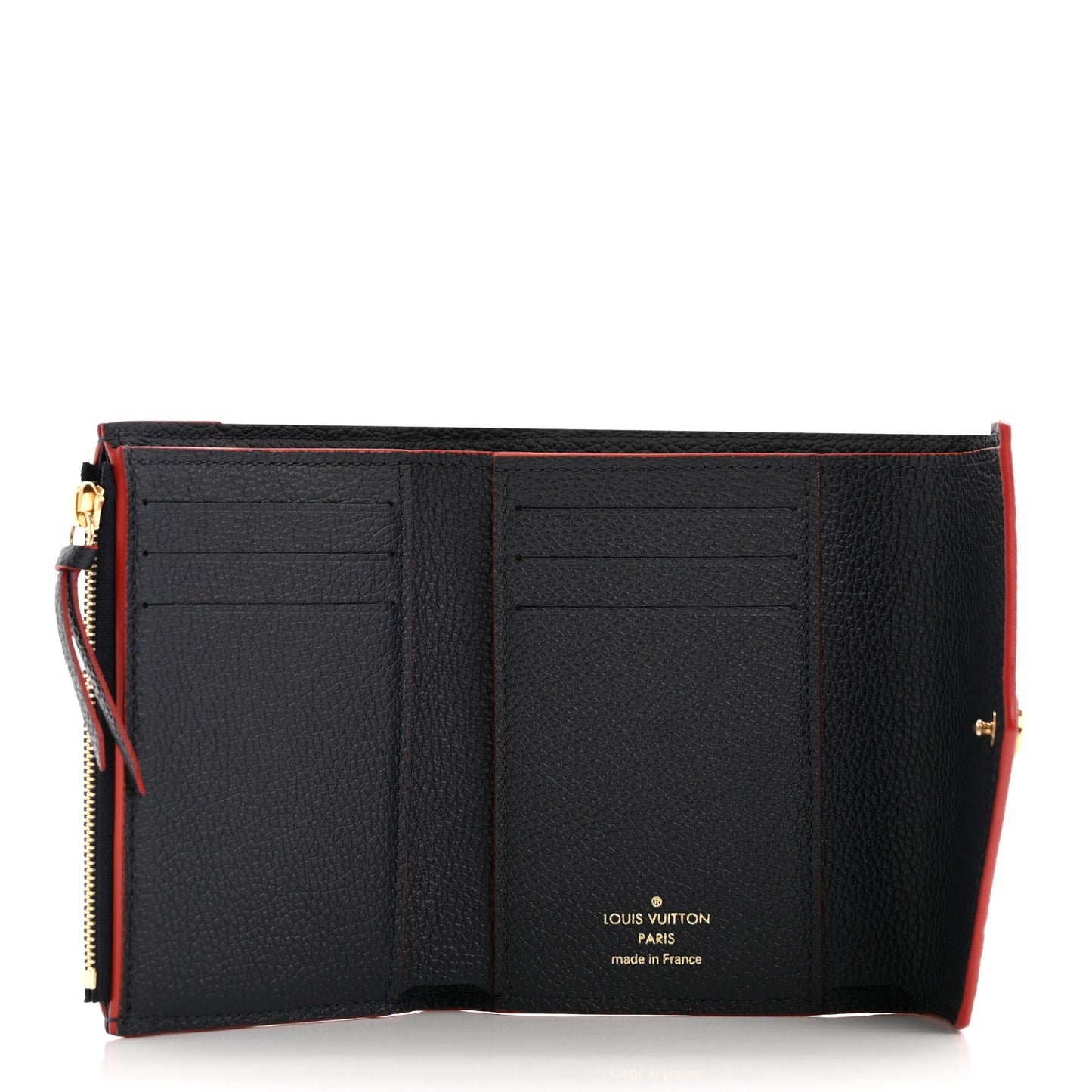 Empreinte Victorine Wallet Marine Rouge