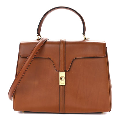 Celine Satinated Calfskin Medium 16 Top Handle Bag Tan 1 of 11