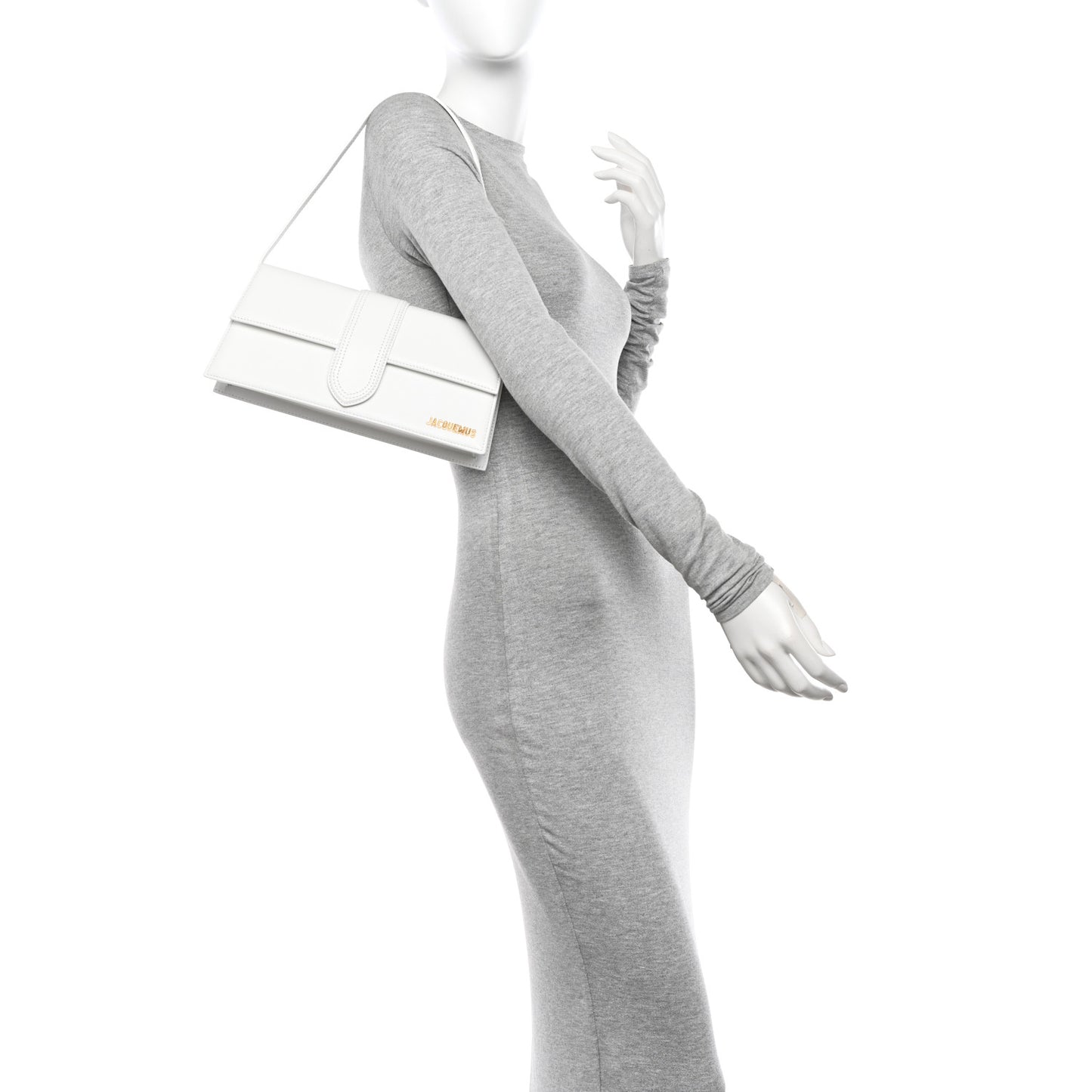 Smooth Calfskin Le Bambino Long White