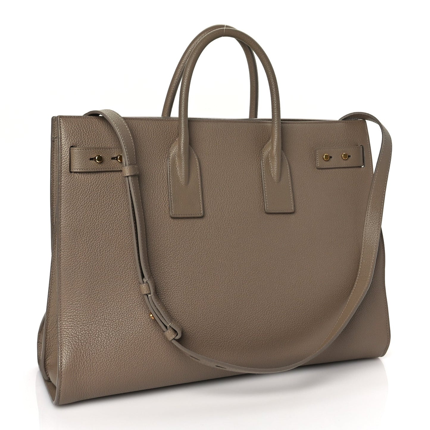 Calfskin Large Souple Sac De Jour Dark Beige