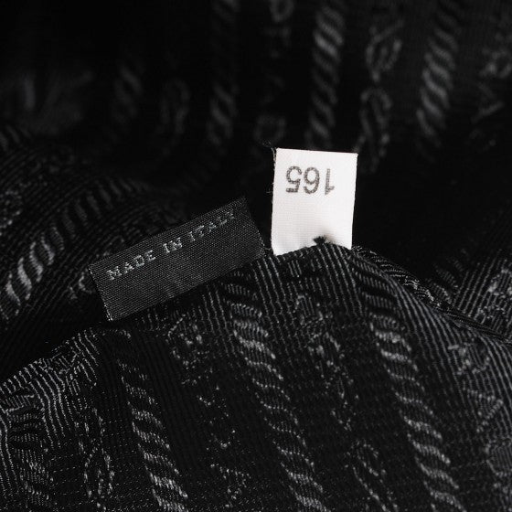 Prada Tessuto Nylon Saffiano Flat Messenger Bag Black 9 of 18