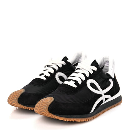 Loewe Nylon Suede Flow Runners Sneakers 40 Black 3 of 7