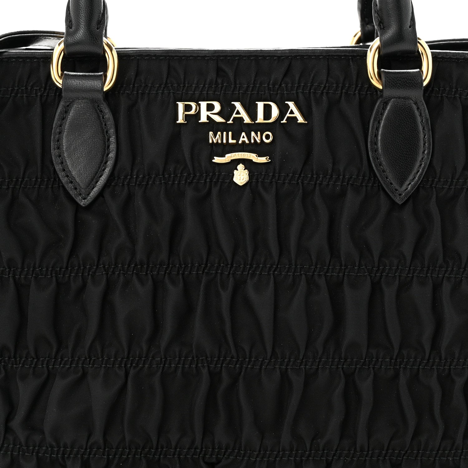 Prada Tessuto Nylon Gaufre Small Tote Black 7 of 9