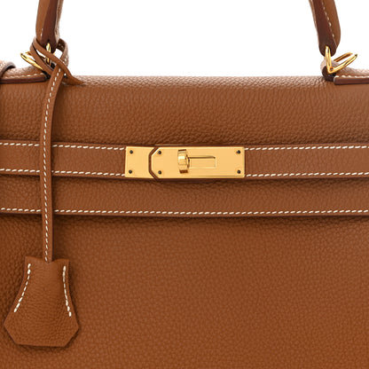 Hermes Togo Kelly Retourne 28 Gold 8 of 11