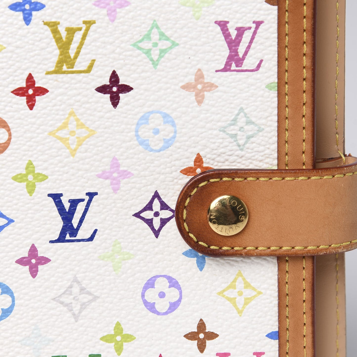 Multicolor Small Ring Agenda Cover White