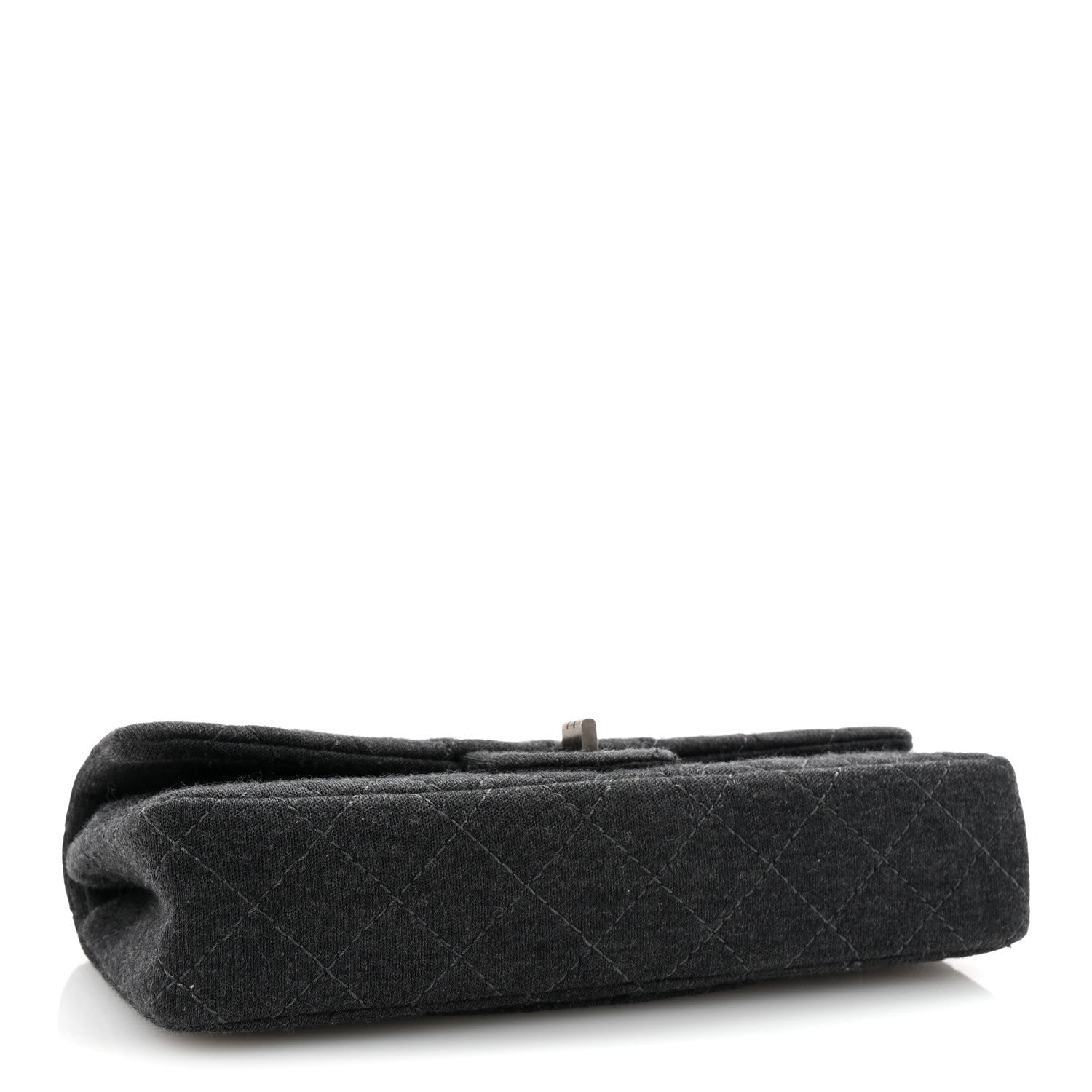 Chanel Jersey Quilted 2.55 Reissue East West Flap Dark Grey 4 of 7