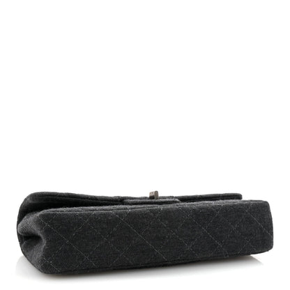 Chanel Jersey Quilted 2.55 Reissue East West Flap Dark Grey 4 of 7