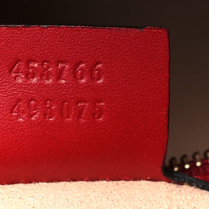 Gucci Nappa Bamboo Medium Nymphaea Top Handle Bag Hibiscus Red 7 of 10