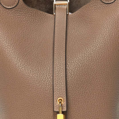 Hermes Taurillon Maurice Picotin Lock 18 PM Beige De Weimar 6 of 10