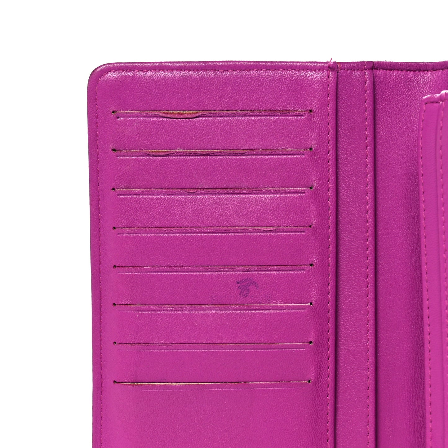 Lambskin Quilted Boy Yen Wallet Pink