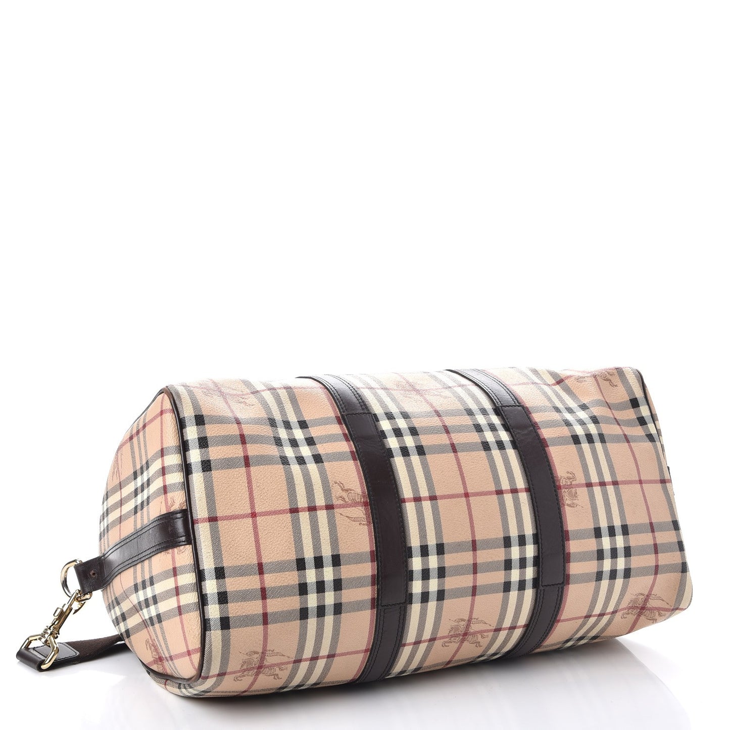 Haymarket Check Duffle Bag Dark Brown