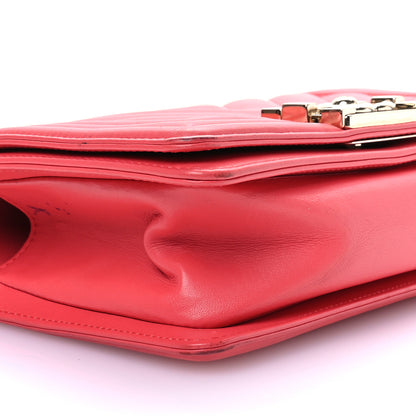 Chanel Calfskin Chevron Quilted Small Boy Flap Pink 10 of 17