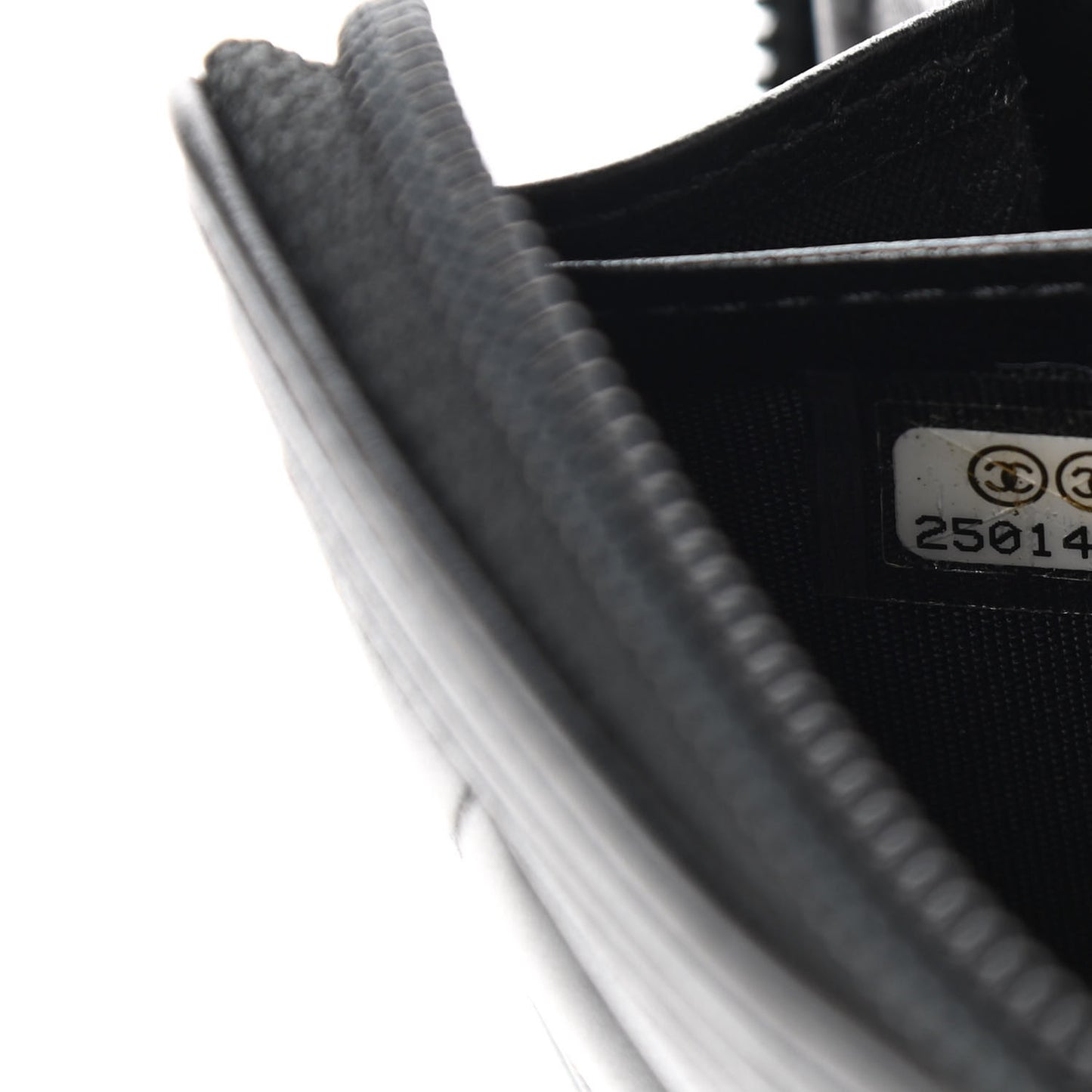 Lambskin Quilted Boy Zip Around Wallet Black