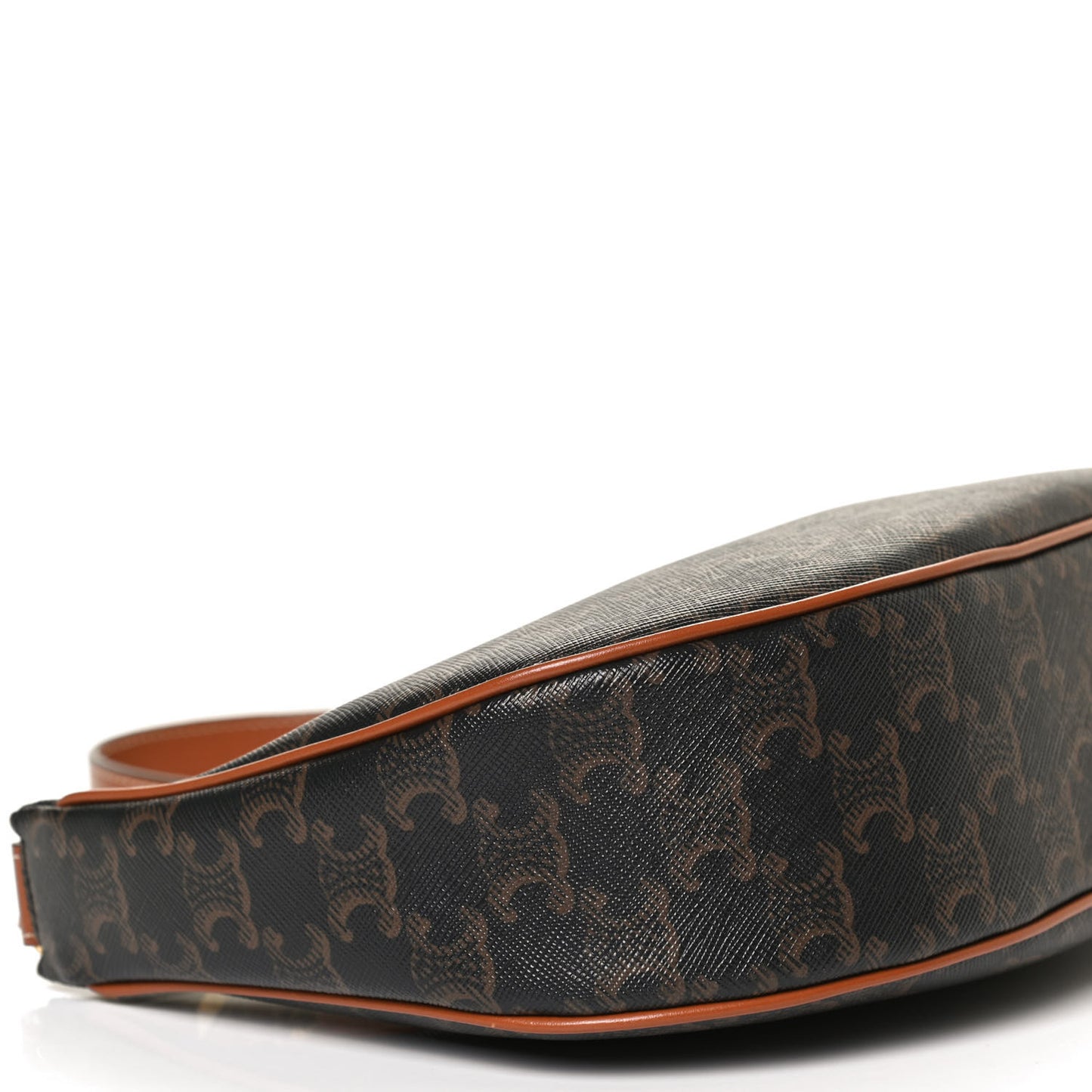 Triomphe Canvas Calfskin Ava Shoulder Bag Tan