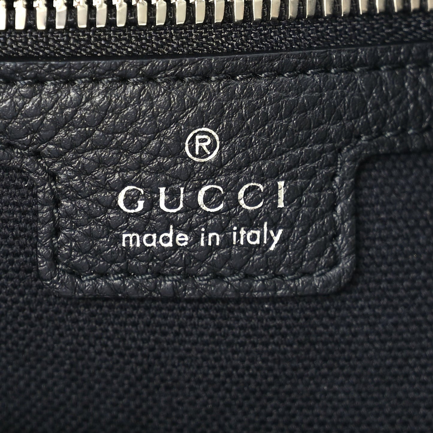 Grained Calfskin Large B Shoulder Bag Black