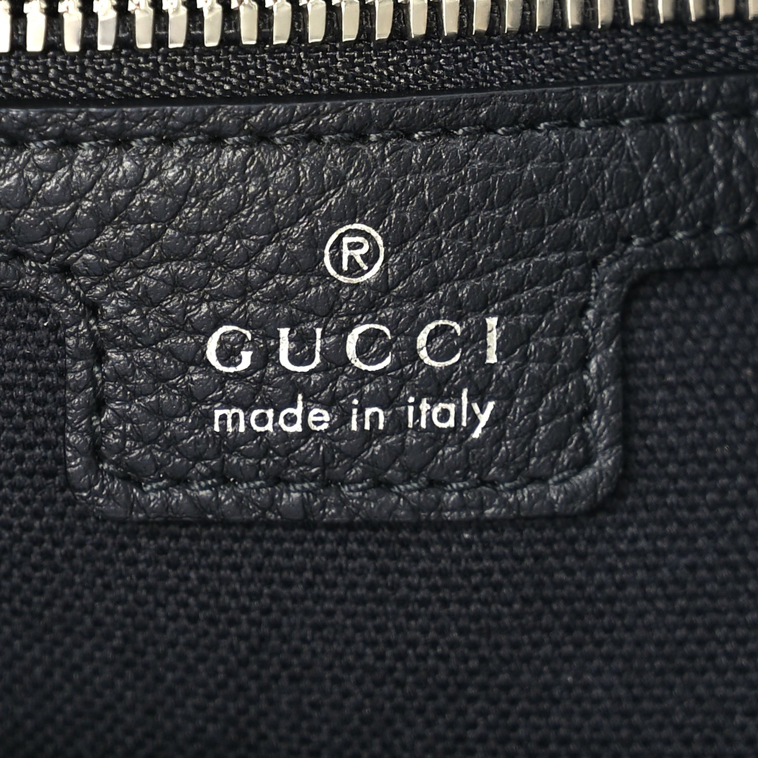 Gucci Grained Calfskin Large B Shoulder Bag Black 5 of 8