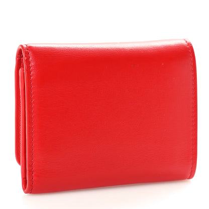 Christian Louboutin Calfskin Script Mini Loubigaga Wallet Red 3 of 7