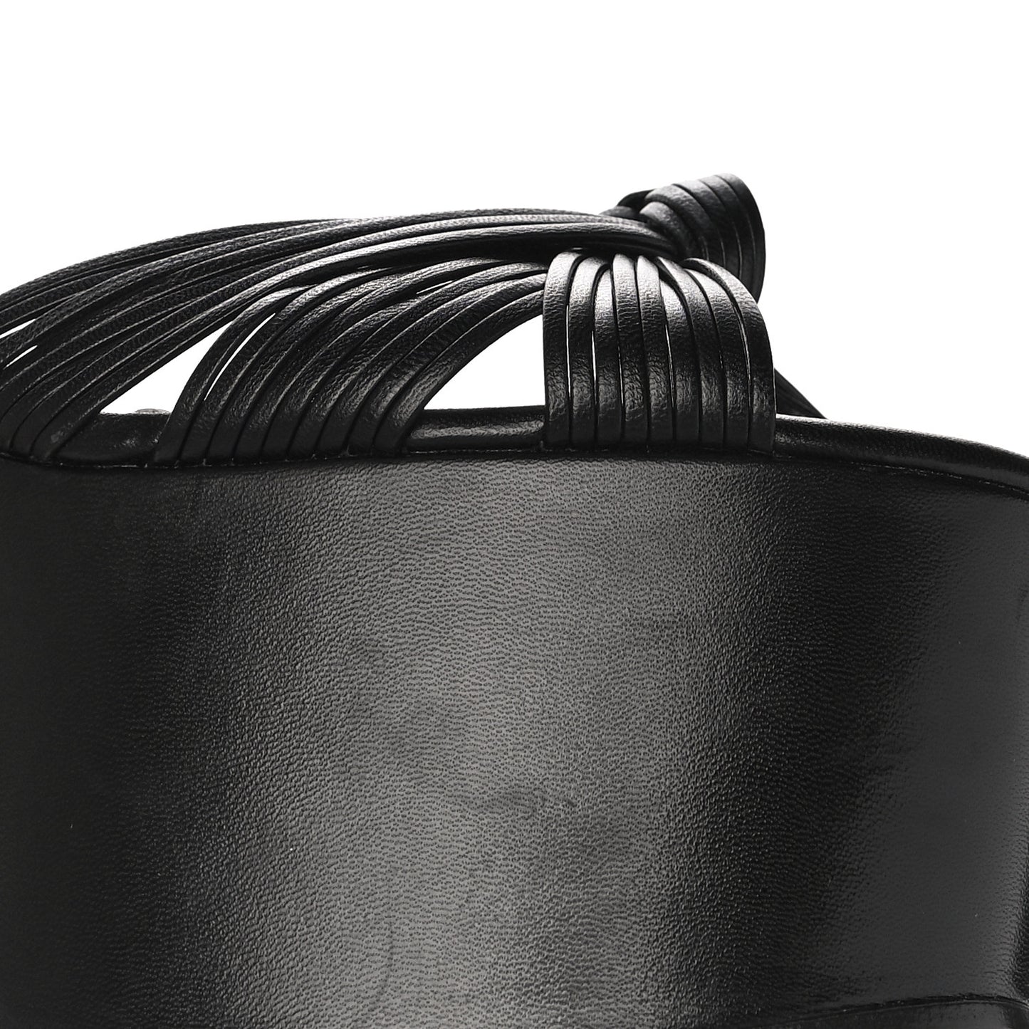 Malaga Kid Crawford Knotted Strap Platform Sandals 38.5 Black