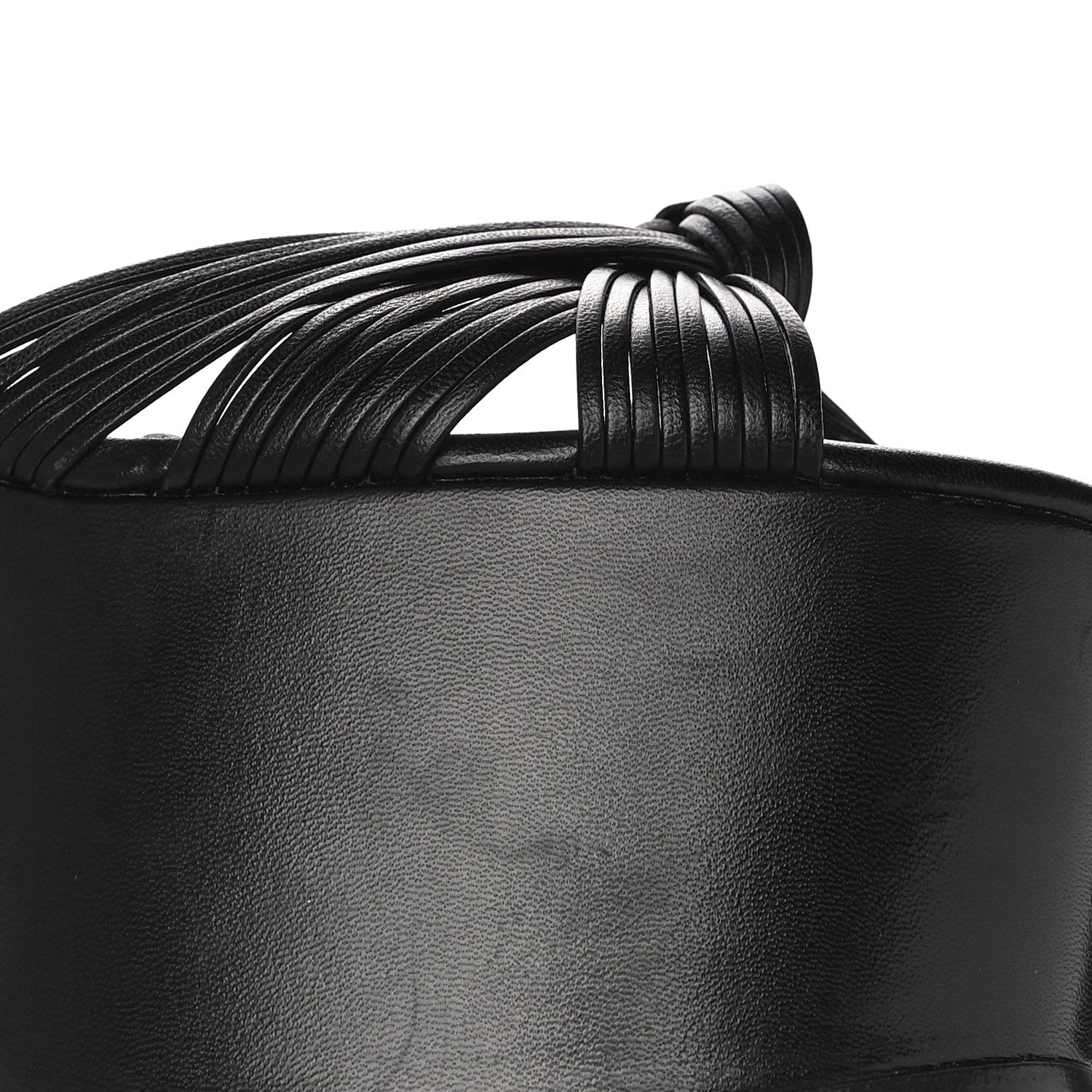 Gucci Malaga Kid Crawford Knotted Strap Platform Sandals 38.5 Black 9 of 12