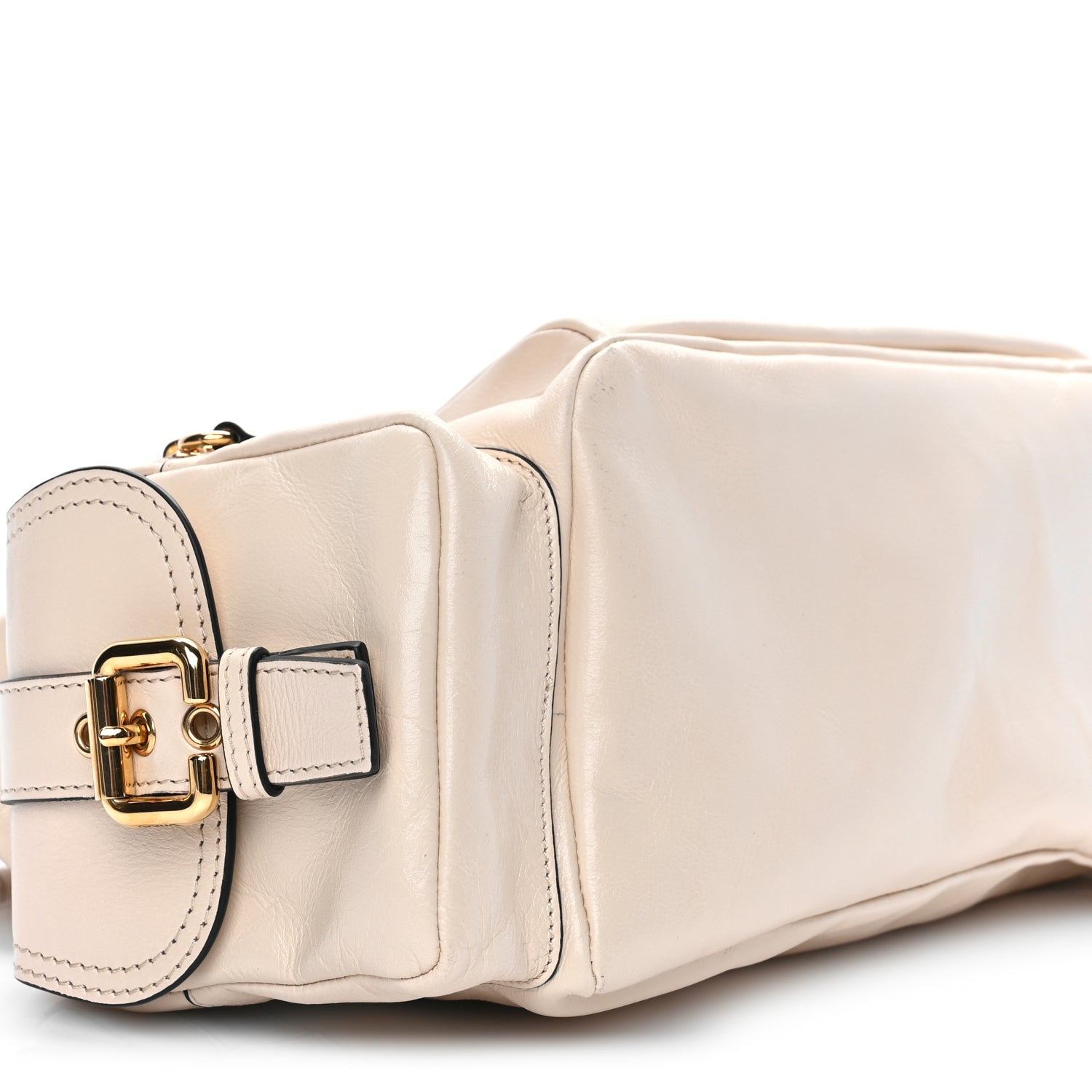 Chloe Shiny Calfskin Medium Double Carry Camera Bag Sweet Beige 7 of 8