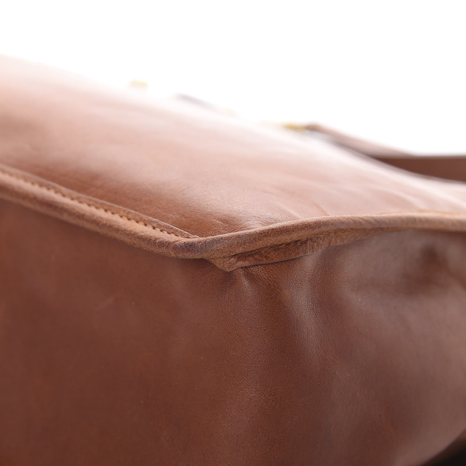 Saint Laurent Calfskin Monogram Medium Niki Chain Satchel Cognac 10 of 15