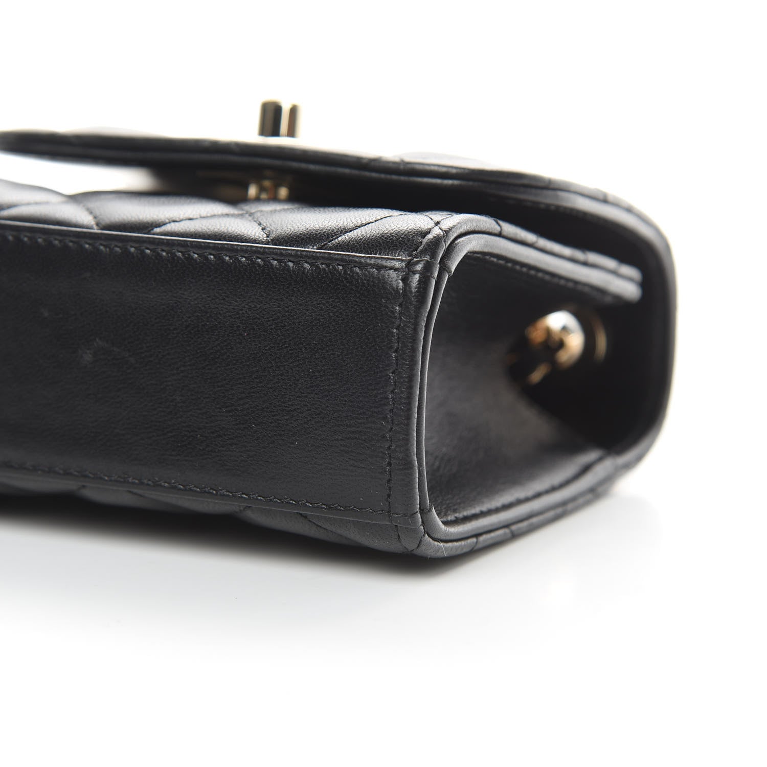 Chanel Lambskin Quilted Mini Trendy CC Chain Wallet Black 10 of 15