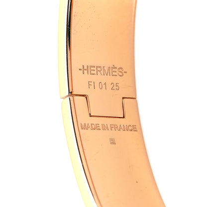 Hermes Enamel Narrow Clic Clac H Bracelet PM White 4 of 5