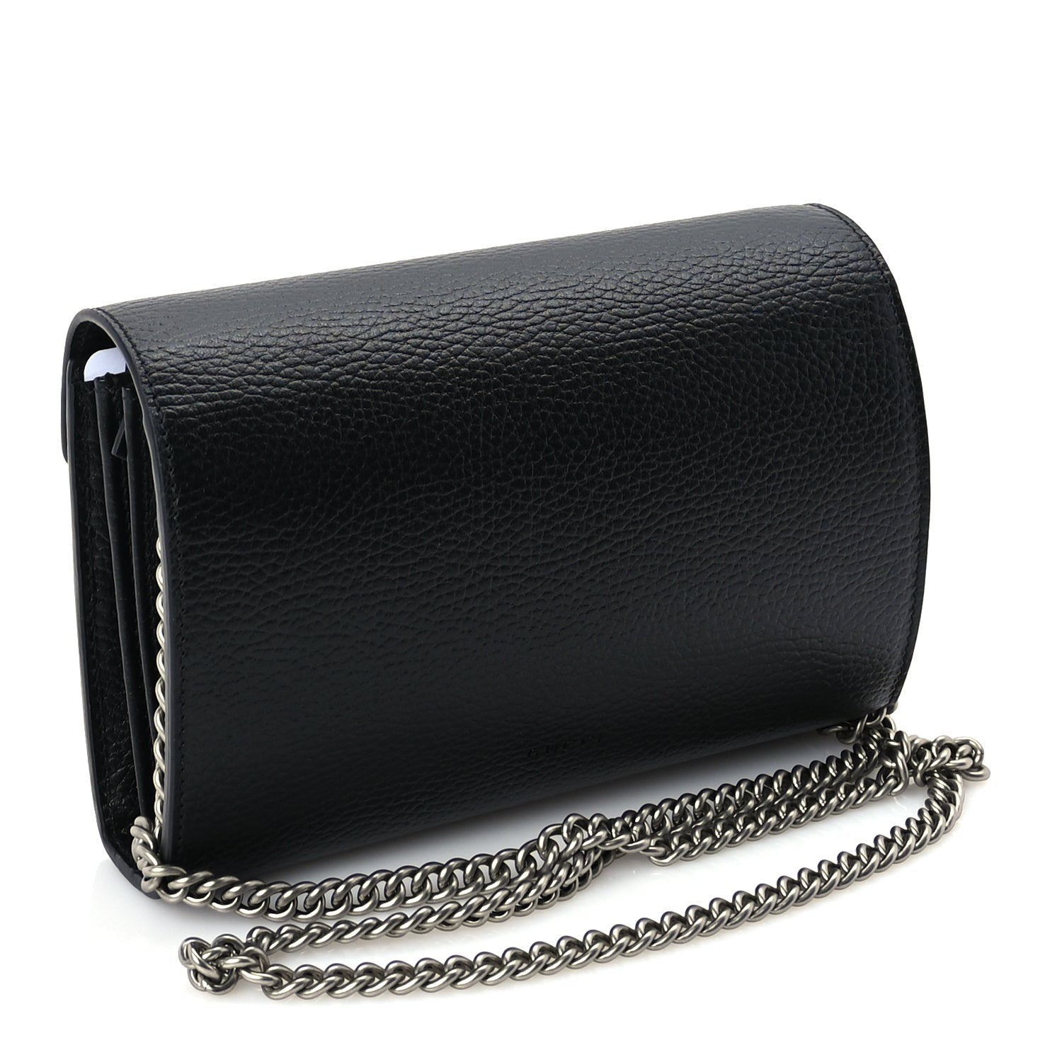 Gucci Calfskin Mini Dionysus Chain Wallet Black 2 of 8