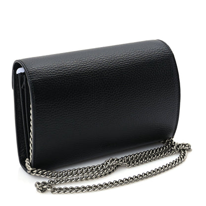 Gucci Calfskin Mini Dionysus Chain Wallet Black 2 of 8