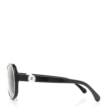 Chanel CC Pearl Sunglasses 5211-H Black 3 of 8