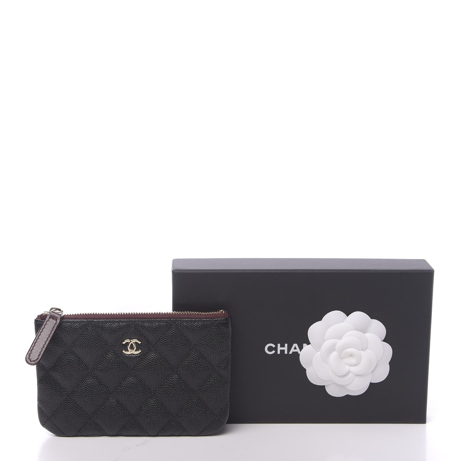 Chanel Caviar Quilted Small Cosmetic Case Black 8 of 8