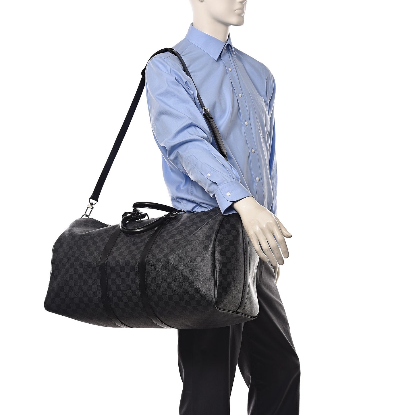 Damier Graphite Keepall Bandouliere 55