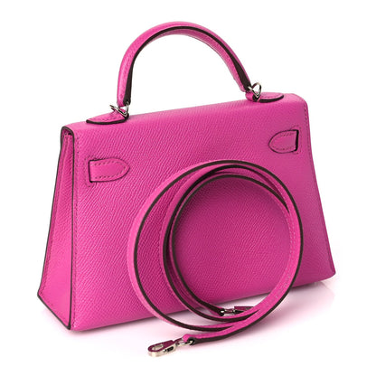 Hermes RESERVED -  Epsom Mini Kelly Sellier 20 Magnolia 2 of 9
