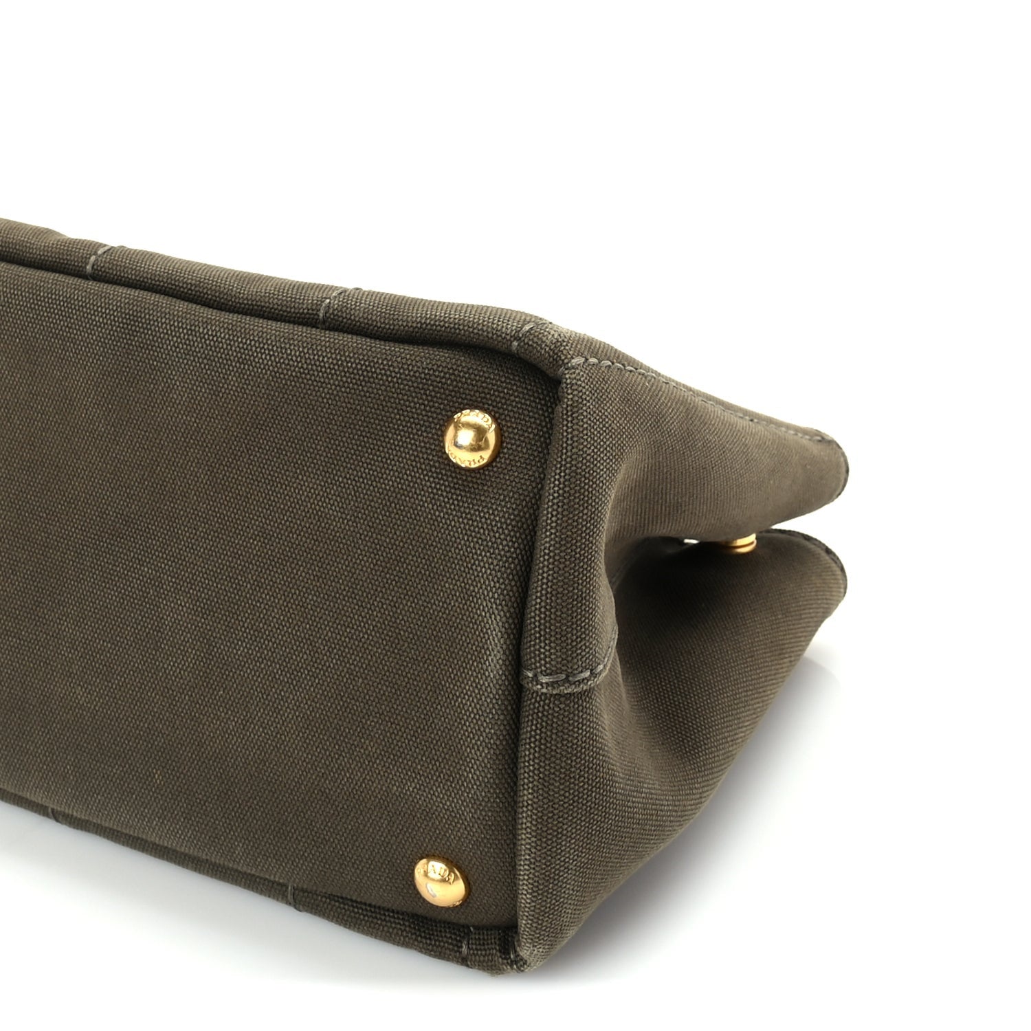 Prada Canapa Small Logo Tote Khaki 8 of 8