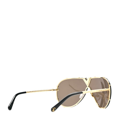 Louis Vuitton LV Drive Sunglasses Z0896E Gold 3 of 7