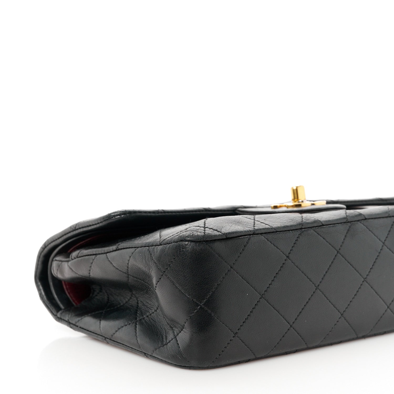 Chanel Lambskin Quilted Small Double Flap Black 11 of 12