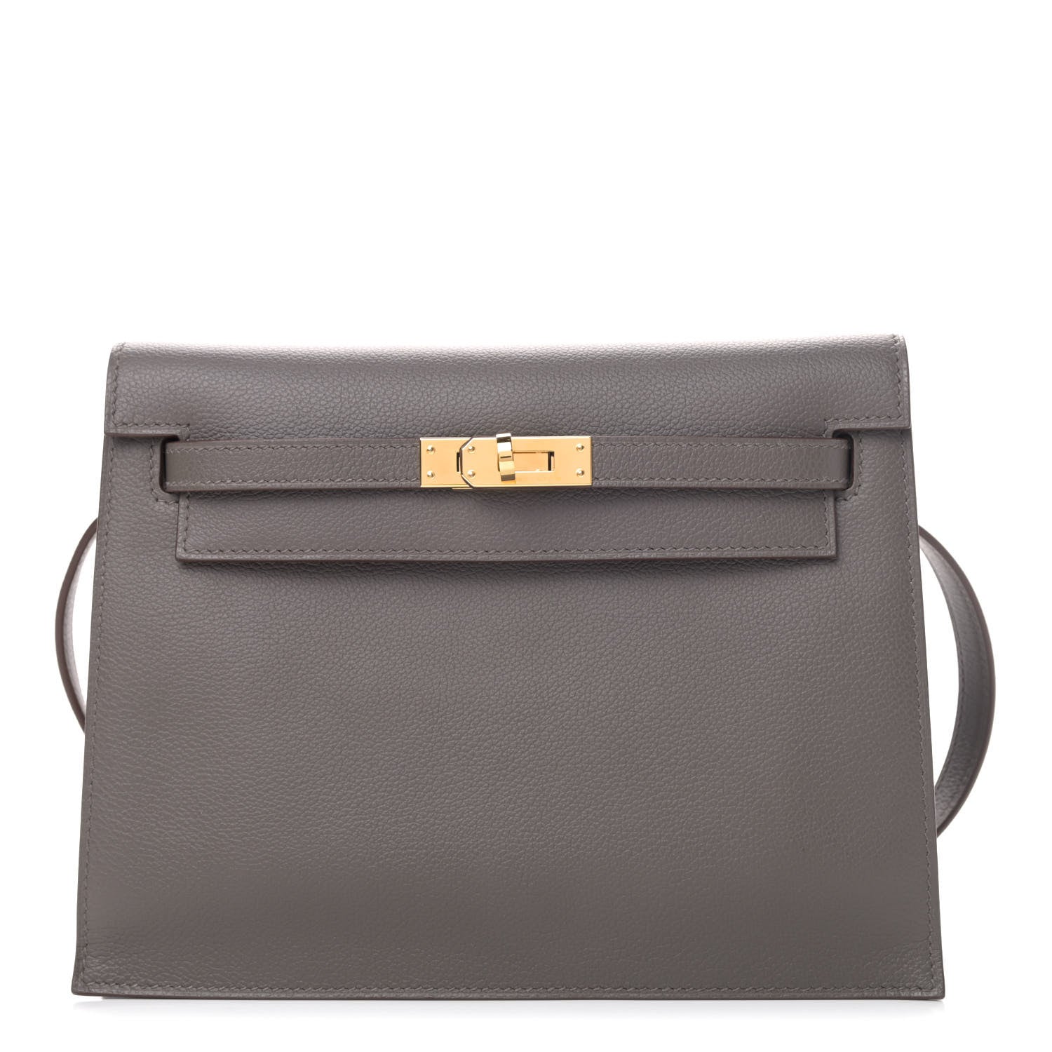 Hermes Evercolor Kelly Danse II Belt Bag Etain 1 of 4