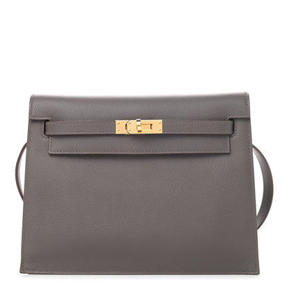 Hermes Evercolor Kelly Danse II Belt Bag Etain 1 of 4