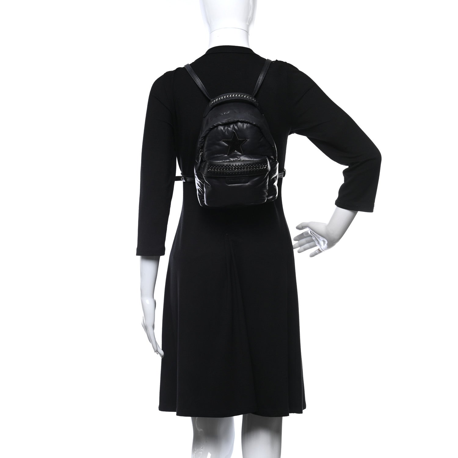 Stella McCartney Polyamide Falabella Go Star Backpack Black 3 of 10