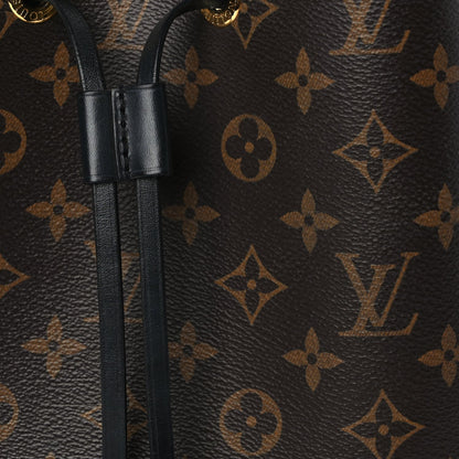 Louis Vuitton Monogram Neonoe MM Black Black 6 of 8