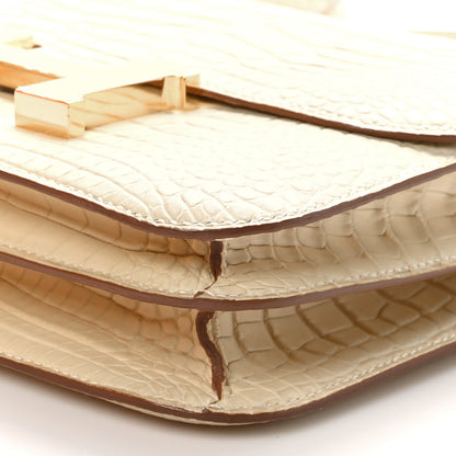 Hermes Matte Alligator Constance 18 Beton 10 of 13