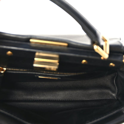 Fendi Nappa Mini Peekaboo Iconic Satchel Black 4 of 8