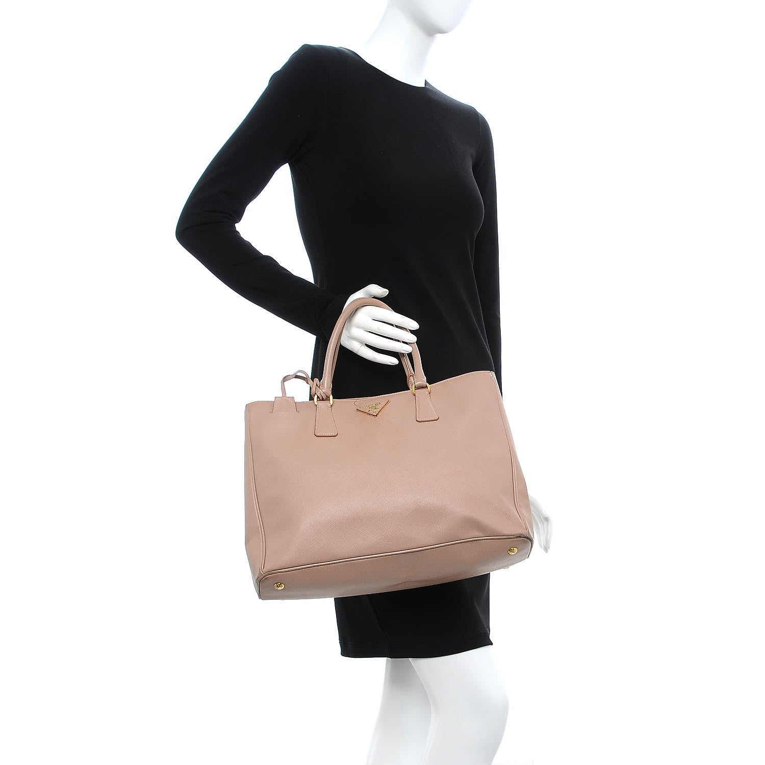 Prada Saffiano Lux Large Tote Cammeo 2 of 28