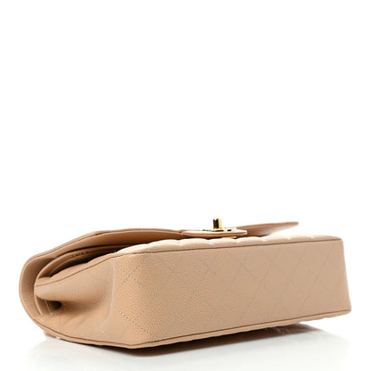 Chanel Caviar Quilted Medium Double Flap Beige 3 of 4