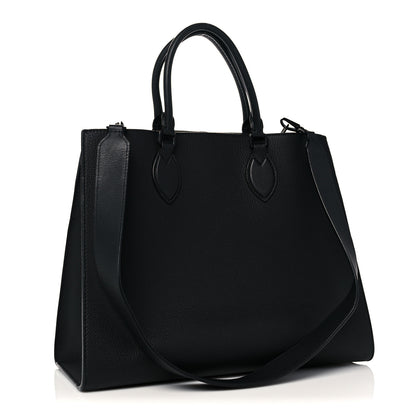 Louis Vuitton Soft Calfskin Lockme Tote MM Black 3 of 12