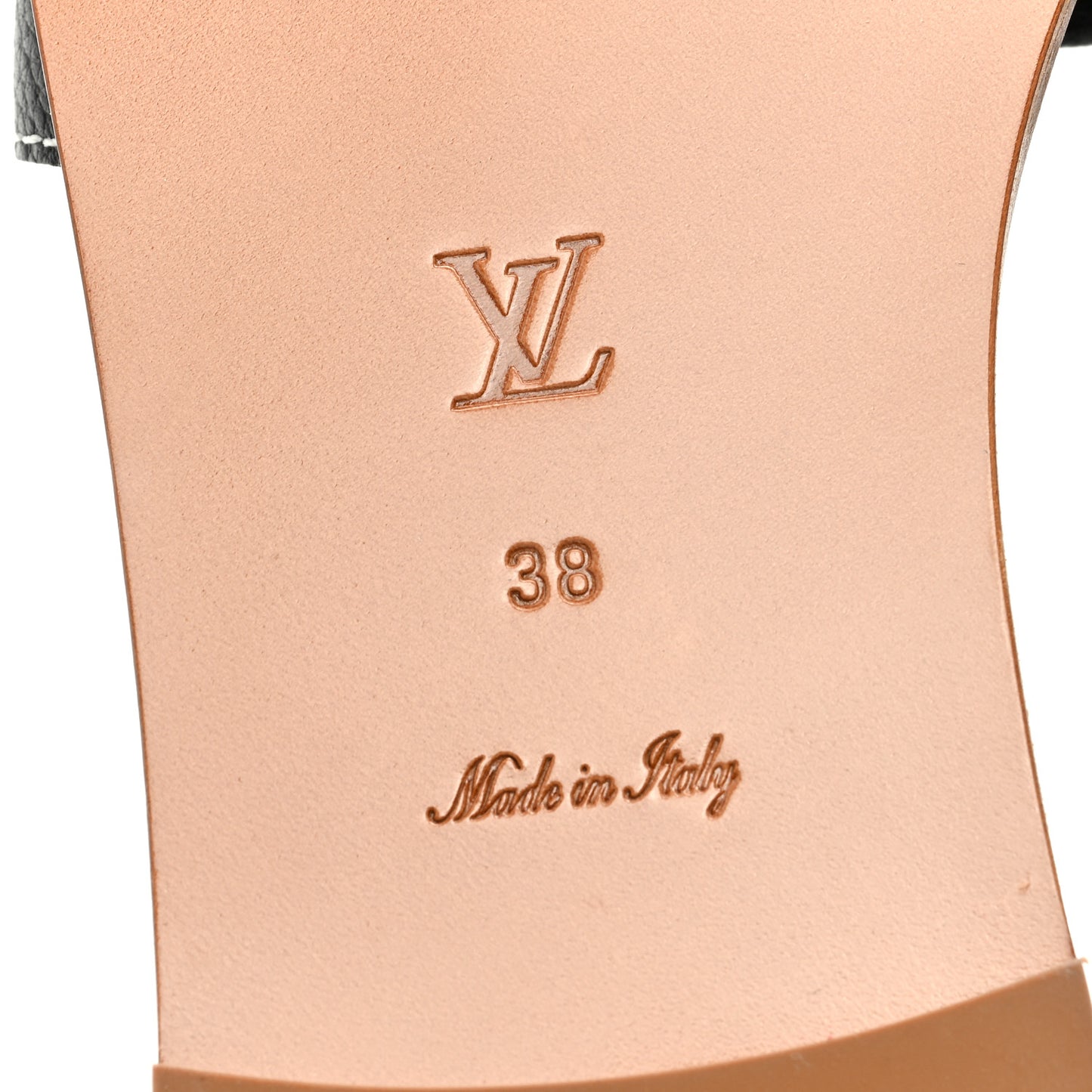 Calfskin Lock It Flat Mule 38 Black