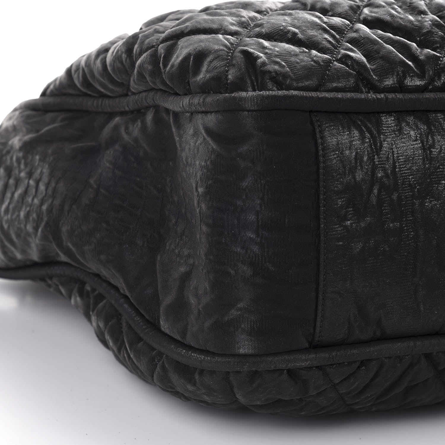 Chanel Crinkled Coated Canvas Le Marais Large Tote Black 6 of 14