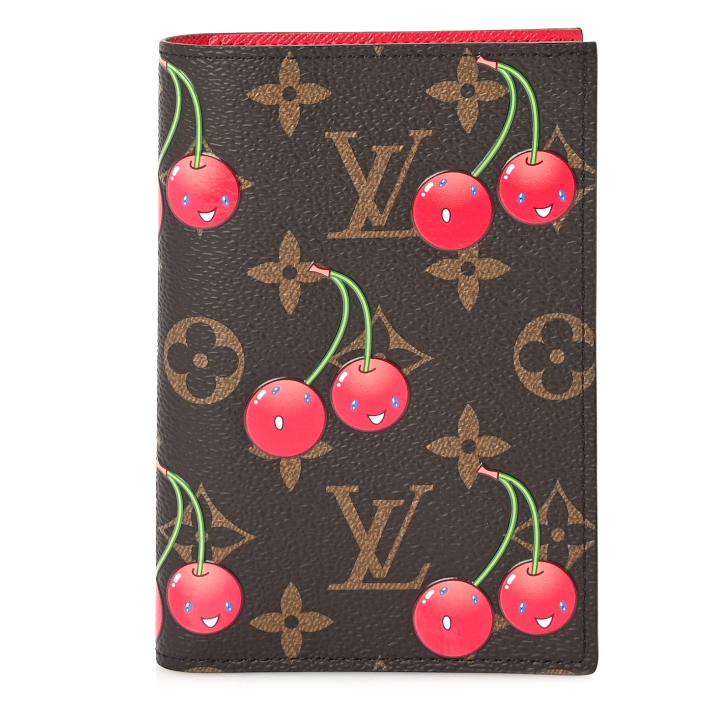 LV X TM Monogram Cerises Passport Cover