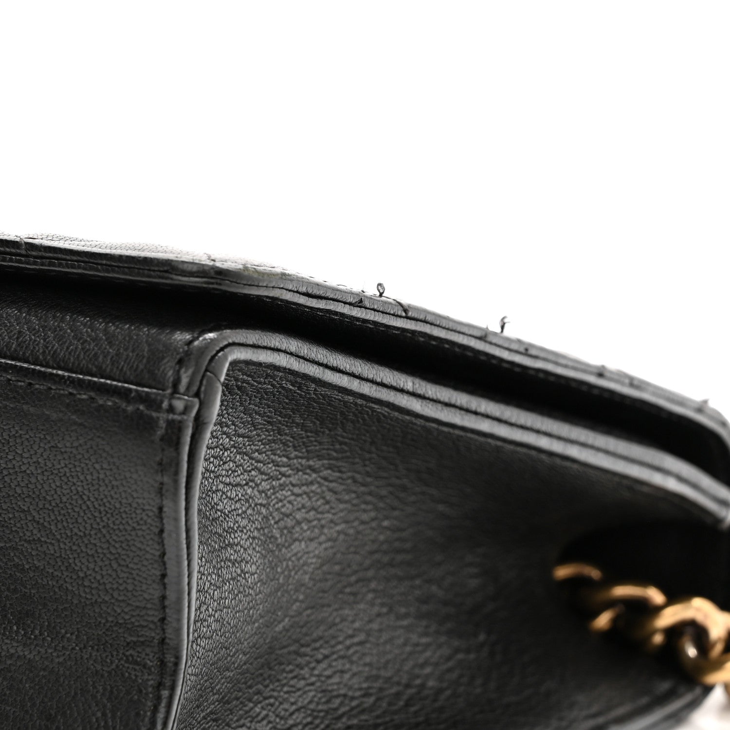 Chanel Goatskin Quilted Large Rita Top Handle Flap Black 12 of 14